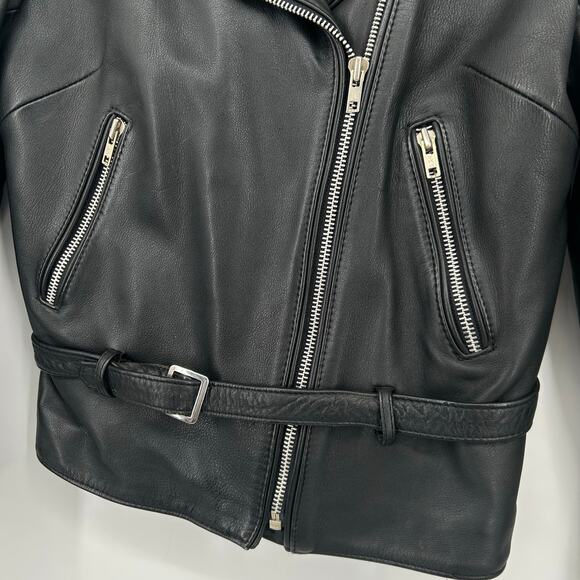 VTG 80s women's leather Hein Gericke HARLEY DAVIDSON Motorcycle Biker Jacket 38 - Picture 5 of 16